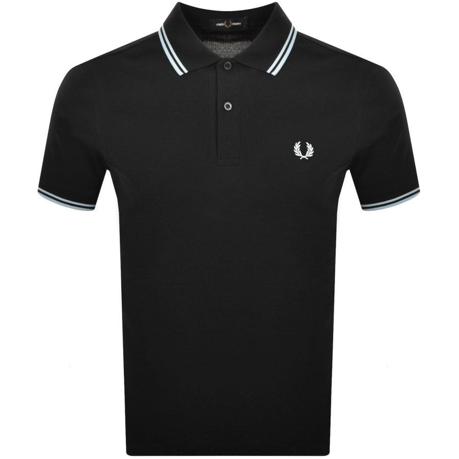 【FRED PERRY】 _LS TWIN TIPPED SHIRT Fred Perry Twin Tipped Polo T Shirt Black | Mainline